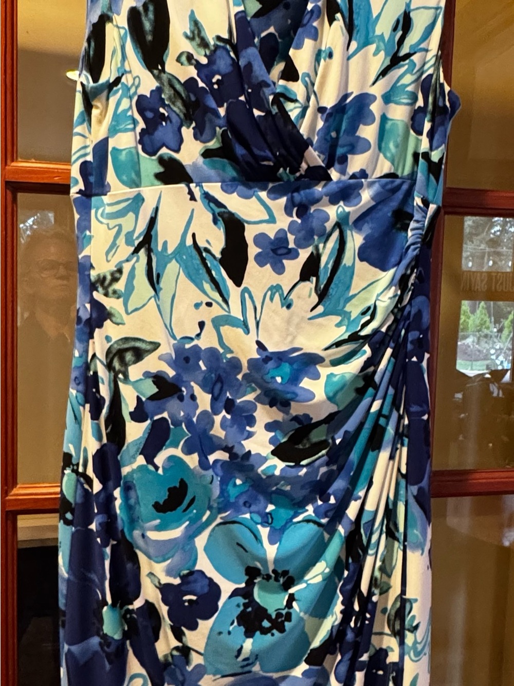 Lauren Ralph Lauren Floral Faux Wrap Dress Size 14